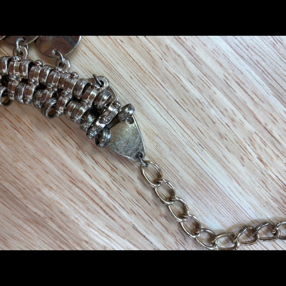 Gold Disc Boho Chain Necklace - Picture 9 of 9